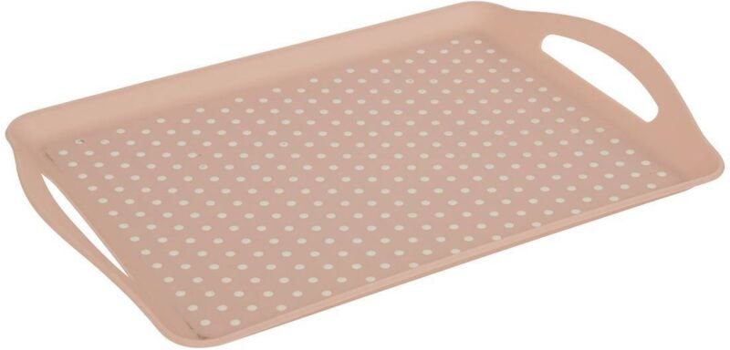 Poly-tablett 45,5x31,5 rosa rutschfest - 5five