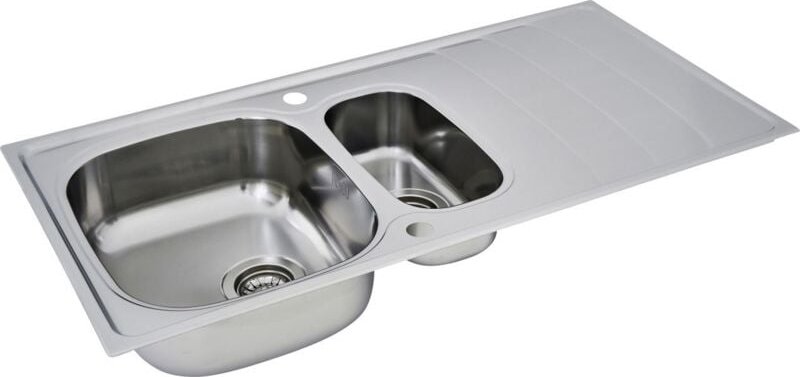 Edelstahlspüle miami 100 x 50 cm Spülbecken - Respekta