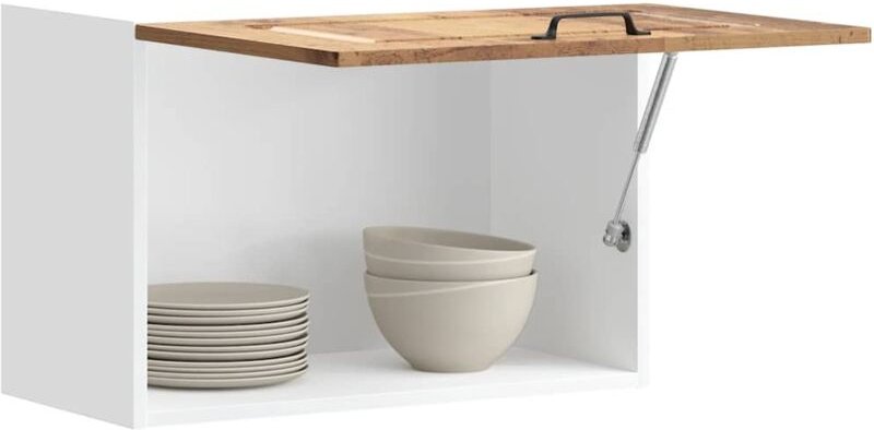 Küchen-Hängeschrank Kalmar Altholz-Optik Holzwerkstoff Vidaxl