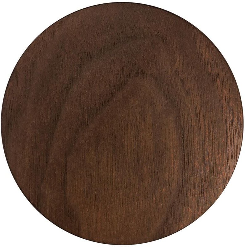 Untersetzer dunkles holz - rund - nr 1