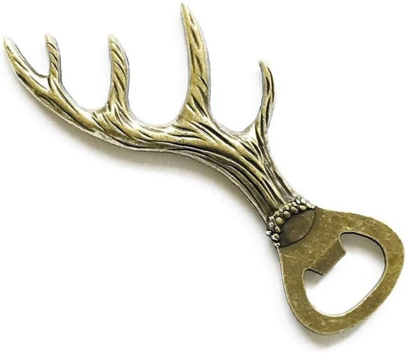 Bierflaschenöffner aus Hirschgeweih, Geschenkidee für Frauen, Männer, Ehefrau, Ehemann, Freundin, Freund, Mutter, Vater,...