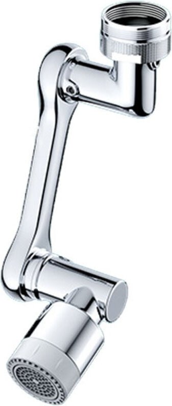 Shining House - Wasserhahnverlängerung 1080, drehbares Küchensieb, spritzwassergeschützter Wasserhahn, ca. 14 cm lang