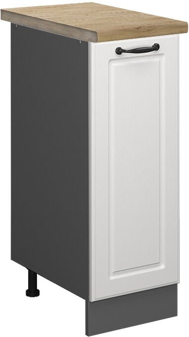 Vicco - Apothekerschrank R-Line, Weiß Landhaus, 30 cm , ap Eiche