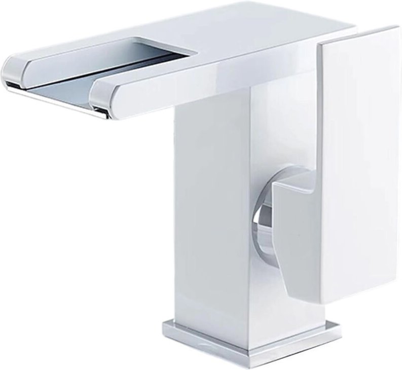 Vtizikl LED Robinet de Lavabo Cascade -robinet salle de bain -Robinet mitigeur lavabo bas chromé -robinet vintage