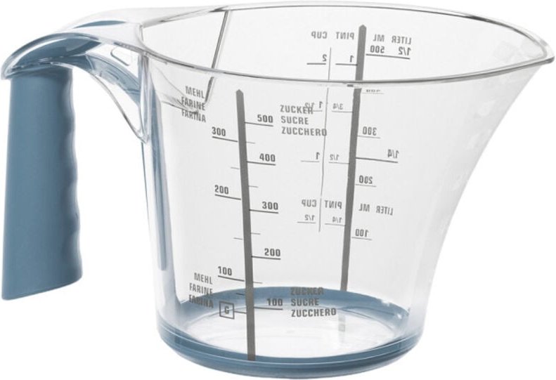 Rotho - Messbecher Loft 0,6 l Griff weiß 17,6 x 11,9 x 9,7 cm (l x b x h) Messbecher