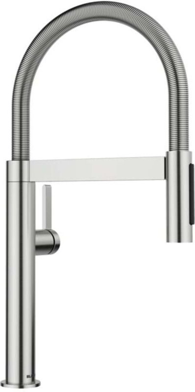 Blanco Culina S - Spültischarmatur mit flexiblem Arm und Brause, Stahl 527467