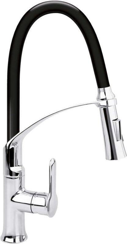 Einhebelmischer Küchenmischer Flexibler Auslauf versch. Farben schwarz