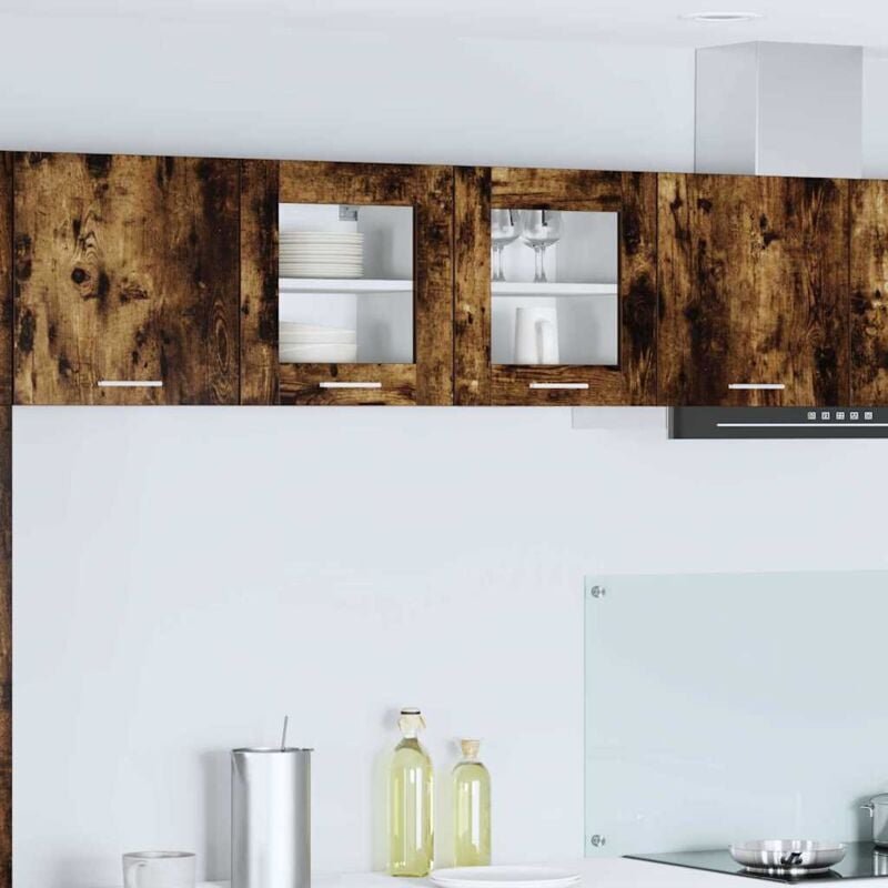 Hängeschrank Riga 2 pcs Geräucherte Eiche 40 x 31 x 40 cm vidaXL