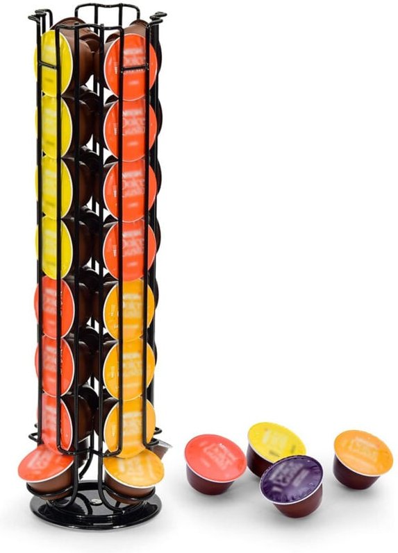 Dolce Gusto Kapselhalter für 32 Stück Drehbar Kapselspender, Halter für Kaffee Kapseln, Stillvoll Kapselständer zur Aufb...