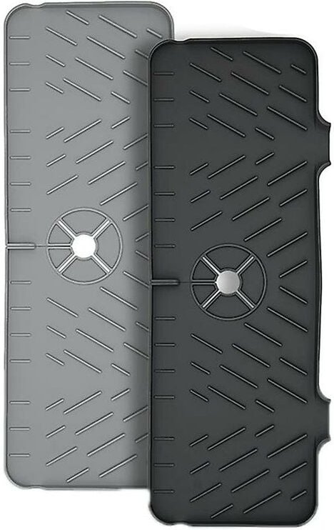 2 Stück Küchen-Silikon-Wasserhahn-Matte, Waschbecken-Spritzschutz, Spritzschutz für Waschbecken hinter dem Wasserhahn