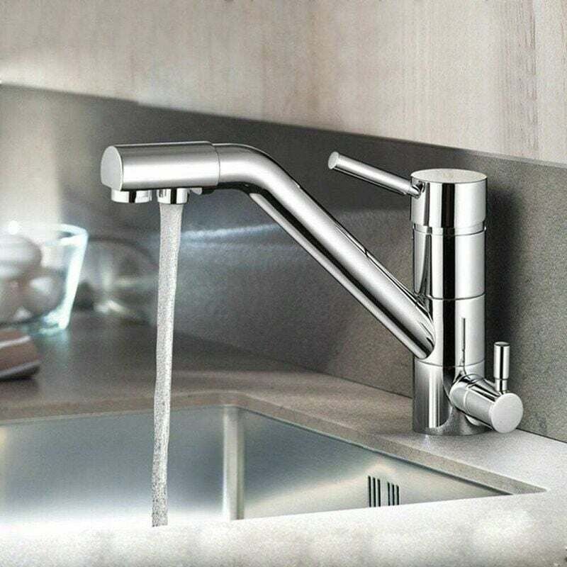 3-1 Küchenmischbatterie, 3-Wege-Wasserhahn, drehbare Osmose-Mischbatterie, von DEBUNS