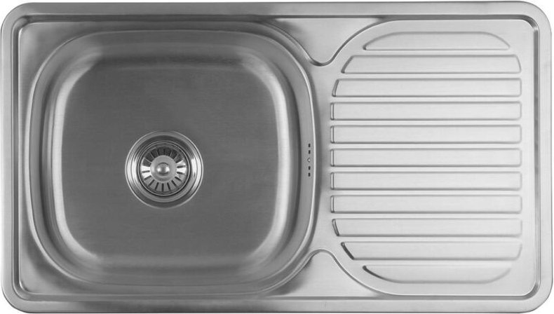 Thumbnail - Abwäschen - Spülbecken 76x42 cm, rostfreier Stahl AQ7642B - Aqualine