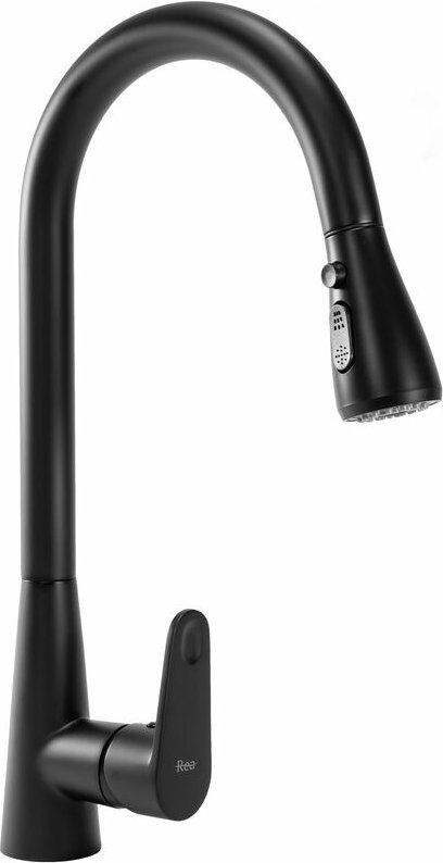 Küchenarmatur mild schwarz matt - REA