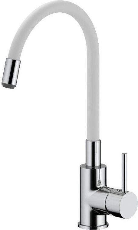 Küchenmischer mit Formgedächtnis, Kurve aus weißem Silikon ( BSLPRO290b) - Siko