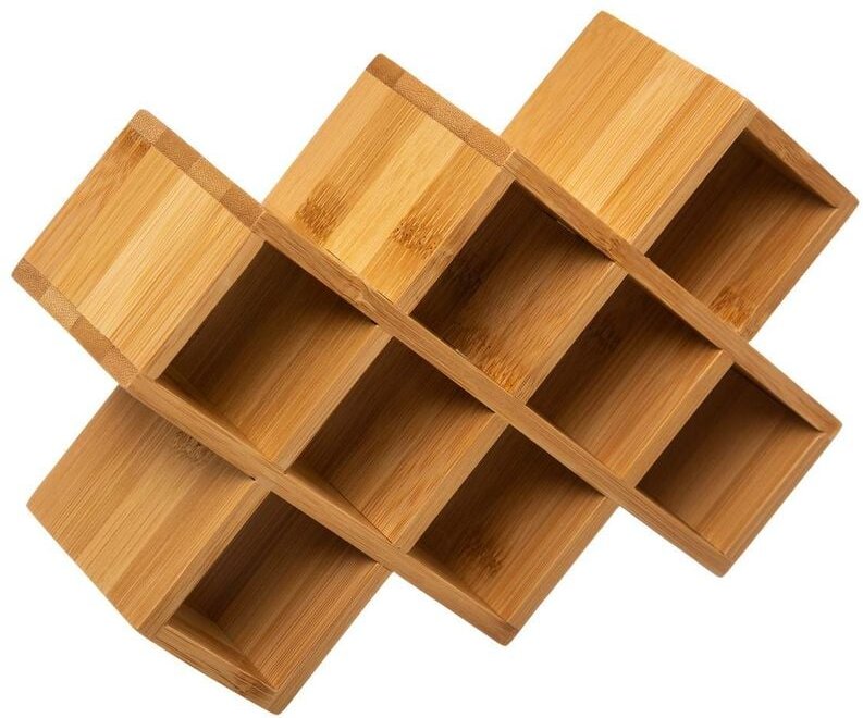 5five Simply Smart - Halter für 8 gewürzgläser bambus schwarz - 5five