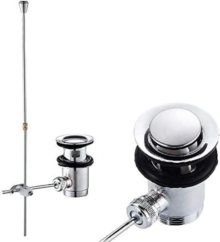 Ablaufgarnitur Waschbecken mit Überlauf Zugstange Ablaufventil Waschbecken Chrom Exzenter Ablaufgarnitur Waschbecken Was...