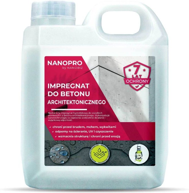 Impregnante NANOPRO para HORMIGÓN ARQUITECTÓNICO 1L