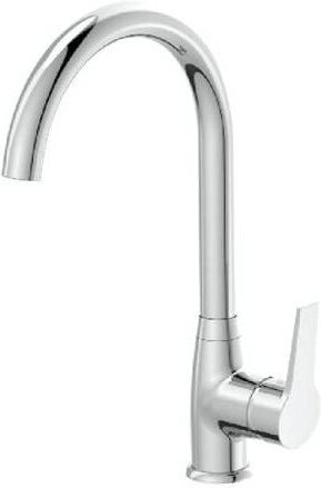 Idro Bric - Verchromter Waschbeckenhahn mit hohem Auslauf – Hellis-Serie