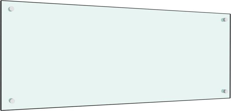 Küchenrückwand Weiß 100x40 cm Hartglas Vidaxl