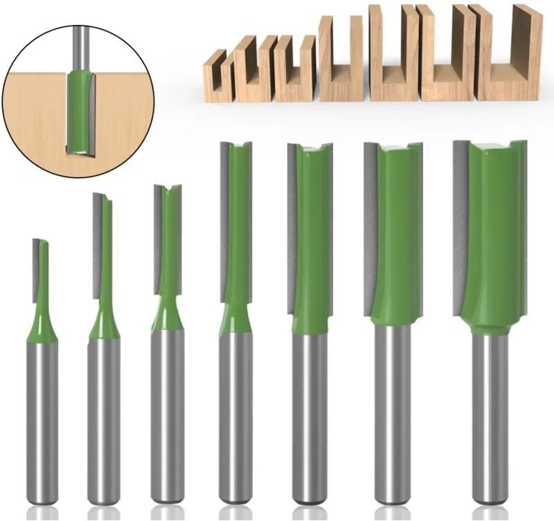 Hartmetall-Zirkularbohrer, einschaftig mit zwei Schneiden, für Holz, 6 mm, 1 Stück