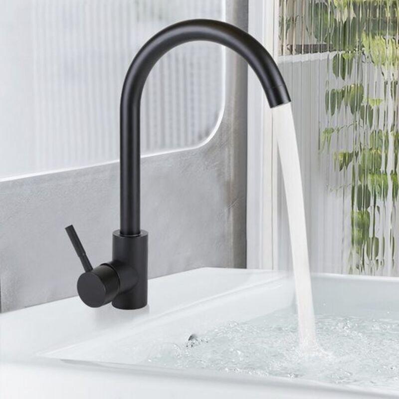 Küchenarmatur Hochdruck Armatur küche Edelstahl 360°Schwenkbar Spültischarmatur - Gbly