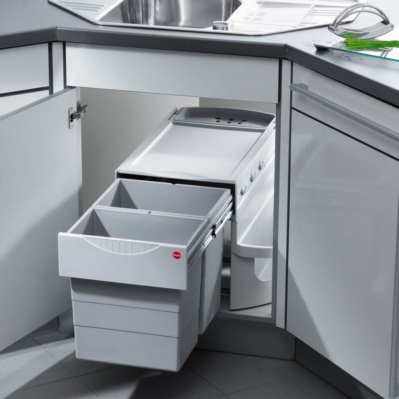 Hailo - Abfallsammler Rondo Comfort 20 L/20 L/Kehr-Set/Multifunktionseimer 12 l 3645221