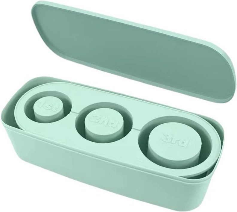 Eiswürfelform, zylindrischer Silikon-Gefrierschrank mit Deckel und Behälter, Eisbox mit großem Fassungsvermögen, Form le...