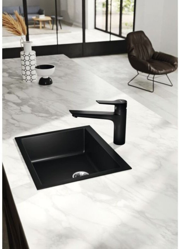 Mix - Spültischarmatur, schwarz matt 329043975 - Kludi