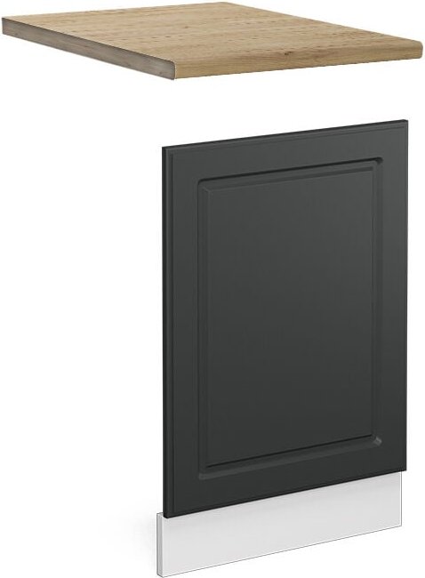 Vicco - Frontblende R-Line, Anthrazit Landhaus, 45 cm , ap Eiche