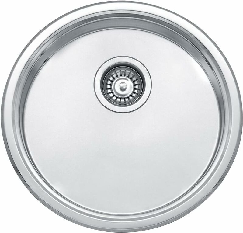 Jassferry - Küchenspüle 1 Becken Einsatz, 45 mm Tiefe Wohnwagenwaschbecken aus Edelstahl mit Abfallsieb