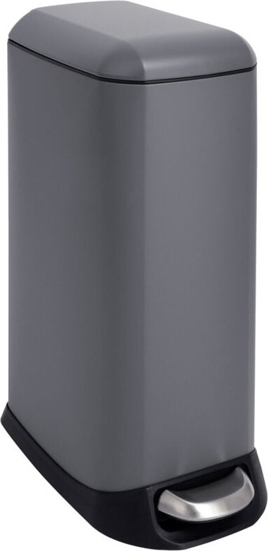 TS12 Mülleimer Treteimer Abfalleimer 12l inkl. Inneneimer Pedal Grau - Svita