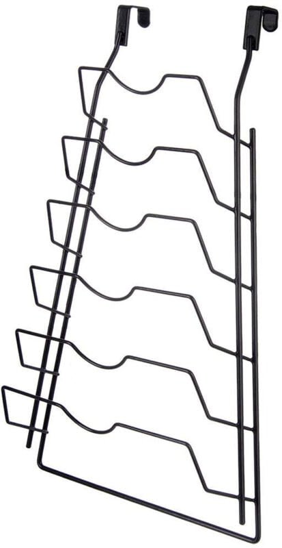 Deckelhalter aus metall schwarz wandmontage platzsparend