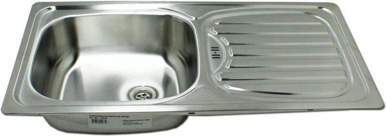 Stabilo-sanitaer - Edelstahl Spüle 'Alfa 1' rechteckiges Einbauspülbecken