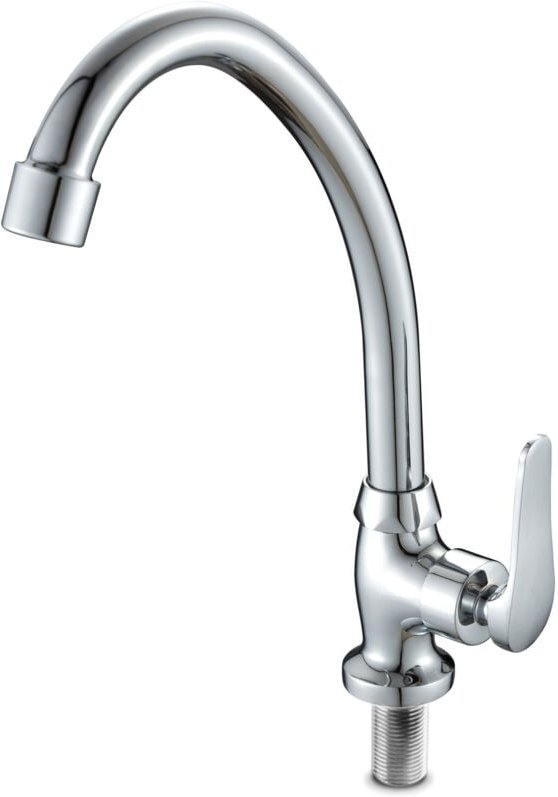Spültischarmatur mit hohem Rohrauslauf