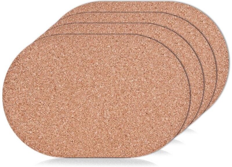 Platzmatten-Set, 4-tlg., Kork