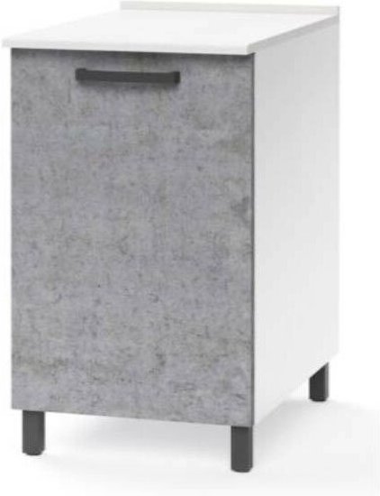 Webmarketpoint - Beton graue Küchenzeile 1 Tür Cm 60x50xH 85