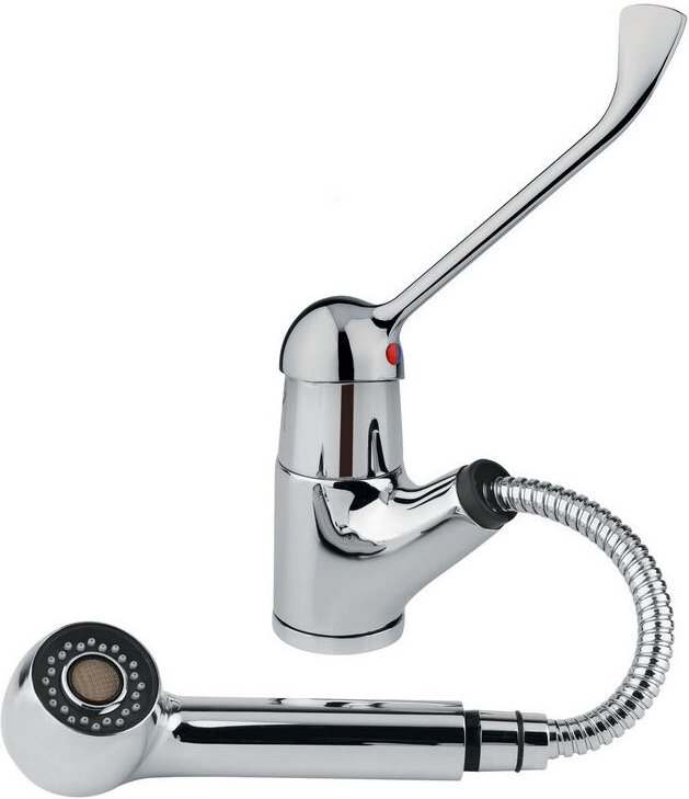 Idral - Kücheneinhebelmischer mit ausziehbarer Brause und klinischem Hebel