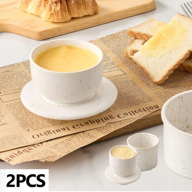 Butterdose aus Keramik, Käsedose, Butteraufbewahrungsdose, Wohnaccessoire, reaktive Butterdose, französische Butterdose,...