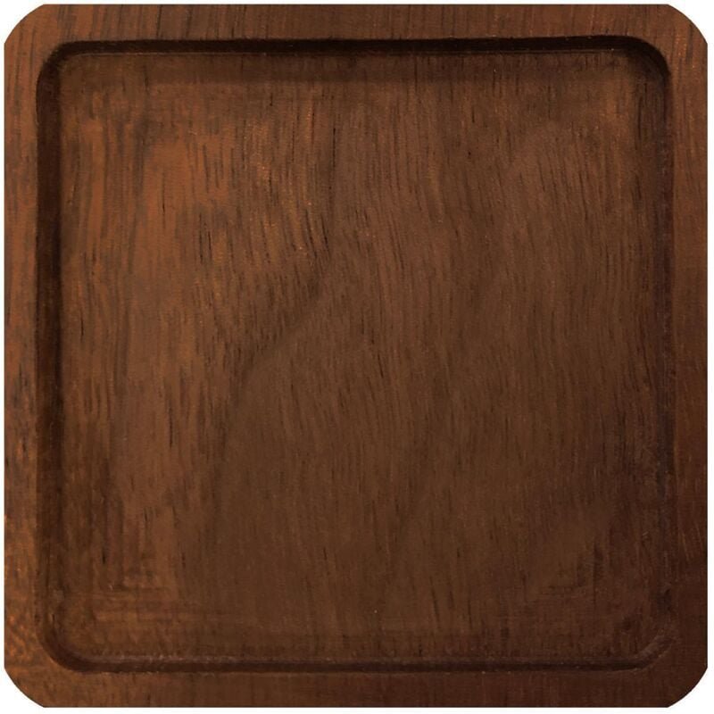 Untersetzer dunkles holz - quadratisch - nr 3