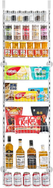 Mophorn Vorratsschrank Speisekammer-Organizer mit 8 verstellbaren Regalen, ideal zum Aufhängen an Türen oder Wänden. Aus...