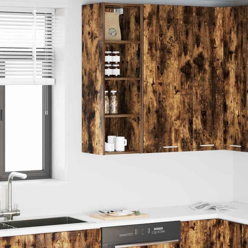 Hängeschrank Riga Geräucherte Eiche 30 x 29,5 x 100 cm vidaXL