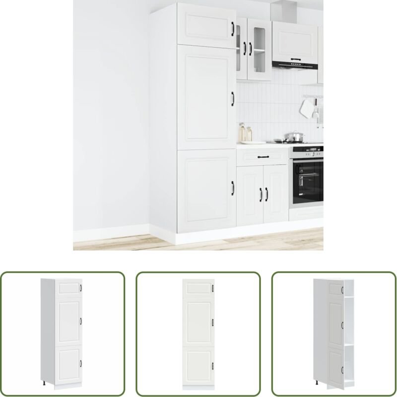 vidaXL Küchenmöbel - Küchenschrank Kalmar Weiß Holzwerkstoff