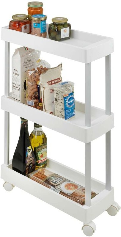 Radträger in weiß mino, 3 Stufen Wenko