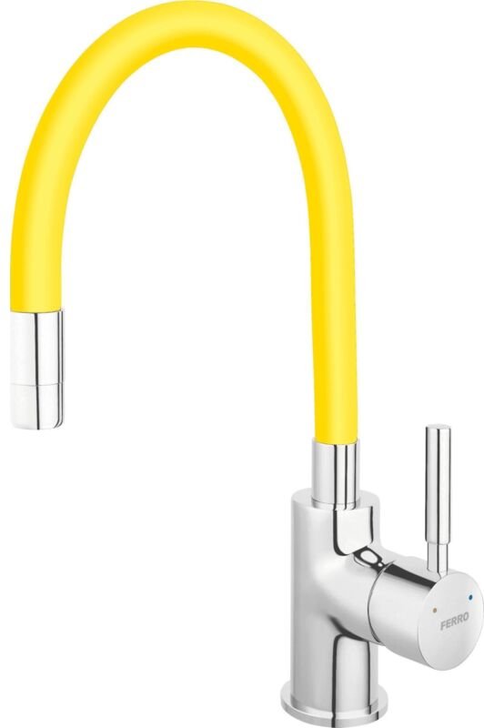 Zumba Küche Mischbatterie Gelb mit Flexiblem Auslauf