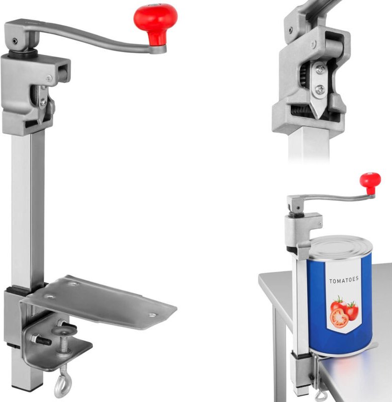 Professioneller Dosenöffner zur Montage auf Arbeitsplatten bis 34 cm