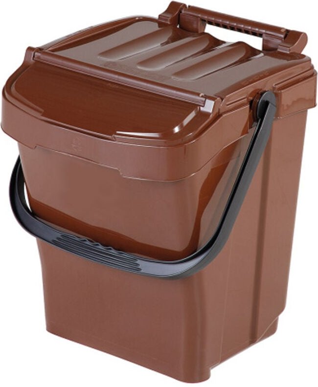 Abfalltrennbehälter für Biomüll URBA PLUS 40L - braun