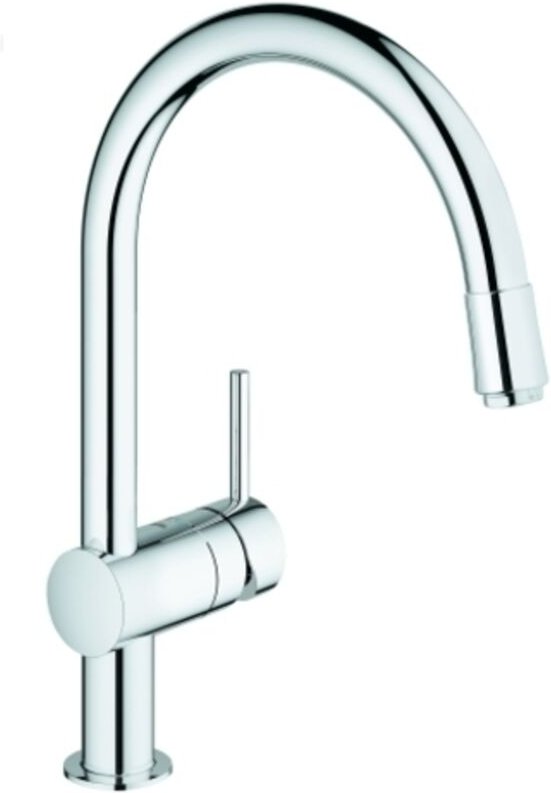 GROHE Minta Einhand-Spültischarmatur, Ausladung 215mm, C-Auslauf,