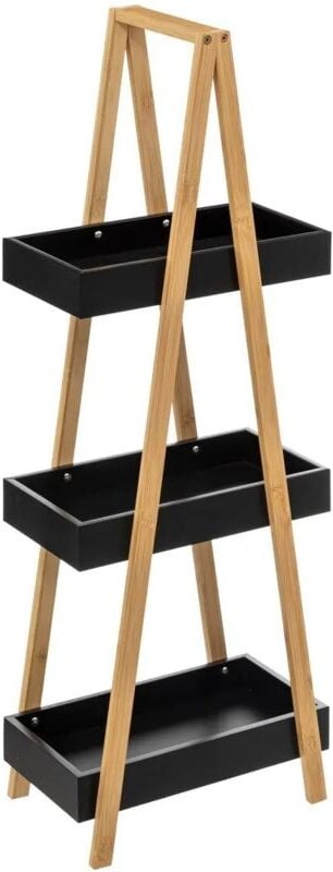 5five Simply Smart - Beistelltisch 3 ebenen dreieck naturéo akazie schwarz - 5five