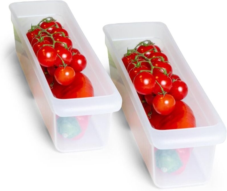 2x Novaliv Kühlschrank-Einsätze Kühlschrank Organizer