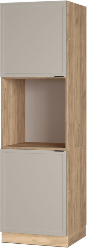 Vicco - Herdumbauschrank Fame-Line, GrauBeige, 60 cm offen